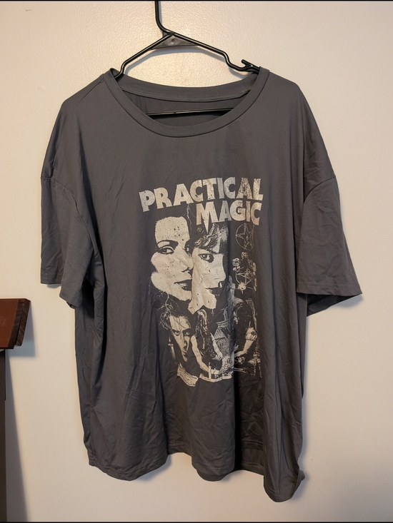 Tops - Practical Magic Graphic Tee - Charcoal Gray